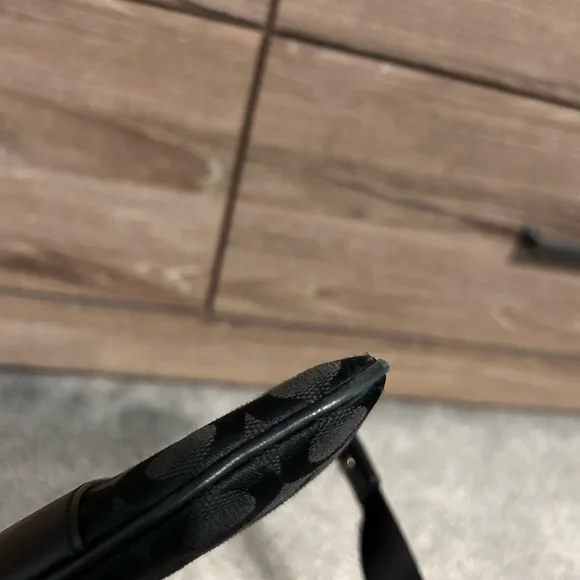 COACH - coach monogram canvas and leather crossbody strap - Picture 6 of 8